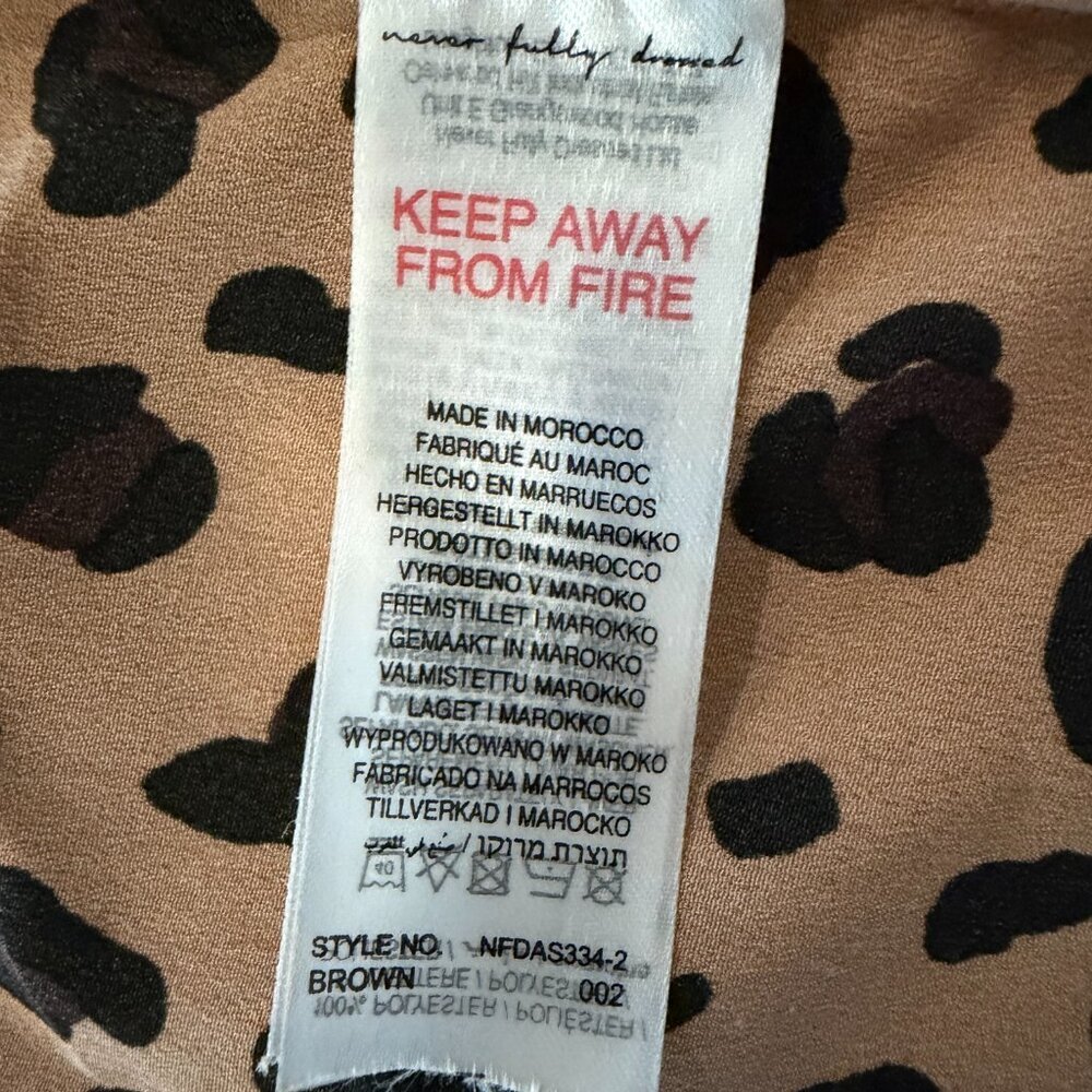 Never Fully Dressed Leopard Wrap Midi Dress US 4 - Picture 7 of 7